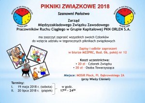 Ogłoszenie o piknikach 2018-1